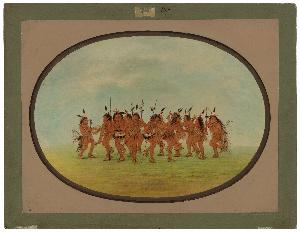 George Catlin - Amusing Dance - Sioux