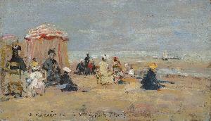 Eugène Louis Boudin - On the Beach