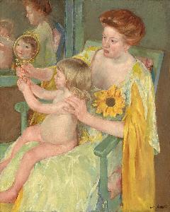 Mary Stevenson Cassatt - Woman with a Sunflower