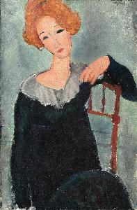 Amedeo Clemente Modigliani - Woman with Red Hair