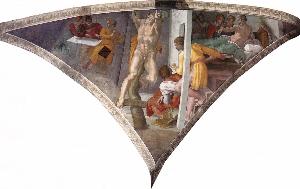Michelangelo Morlaiter - Sistine Chapel Ceiling: The Punishment of Haman
