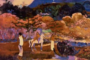Paul Gauguin - Women and white horse