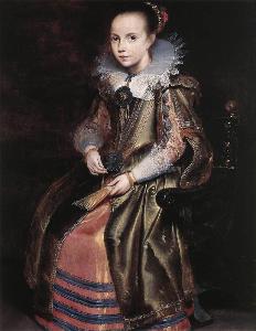 Cornelis De Vos - Elisabeth (or Cornelia) Vekemans as a Young Girl