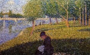 Georges Pierre Seurat - Study for -#39;A Sunday Afternoon on the Island of La Grande Jatte-#39;