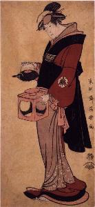 Toshusai Sharaku - Kabuki Actor Matsumoto Yonesaburō-#160;I as the Maid Otsuyu