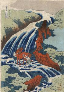 Katsushika Hokusai - Waterfall at Yoshino in Washū