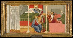 Sano Di Pietro - The Birth and Naming of Saint John the Baptist