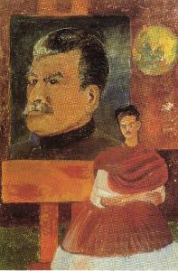 Frida Kahlo - Self Portrait with Stalin