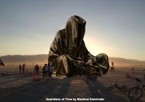Manfred Kielnhofer - Guardians of Time Manfred Kielnhofer 3 D Art Monumental Large Scale Sculpture Statue Burning Man