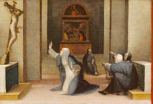 Domenico Di Pace Beccafumi - Saint Catherine of Siena Receiving the Stigmata