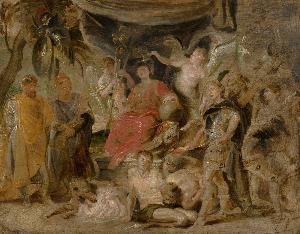 Sir Peter Paul Rubens - The Triumph of Rome: The Youthful Emperor Constantine Honouring Rome
