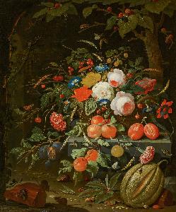 Abraham Mignon - Flowers and Fruit