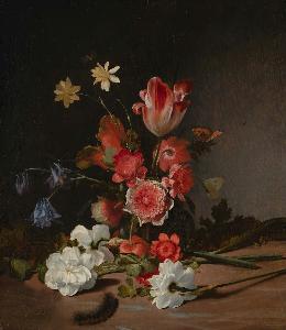 Dirck De Bray - Still Life with a Bouquet in the Making
