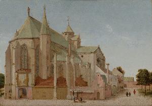 Pieter Jansz. Saenredam - The Mariaplaats with the Mariakerk in Utrecht