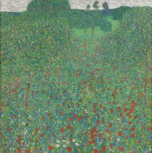 Gustave Klimt - Flowering Poppies