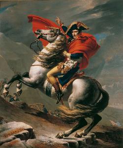 Jacques Louis David - Napoleon at the Great St. Bernard