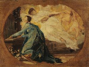 Gustave Klimt - Allegory of Sacred Music (Female Organ Player)