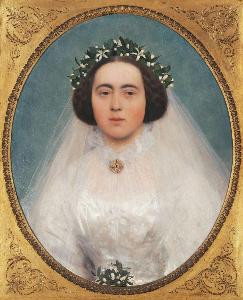 Gustave Klimt - Marie Kerner von Marilaun as a bride