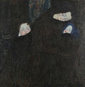 Gustave Klimt - Mother with Two Children (Family)