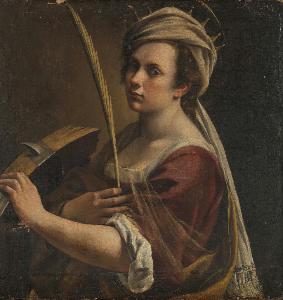 Artemisia Gentileschi - Self Portrait as Saint Catherine of Alexandria\