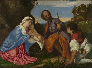Titian Ramsey Peale Ii - The Holy Family with a Shepherd
