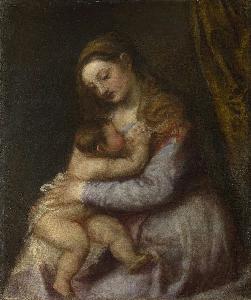Titian Ramsey Peale Ii - The Virgin suckling the Infant Christ