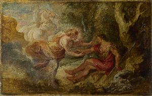 Workshop Of Peter Paul Rubens - Aurora abducting Cephalus
