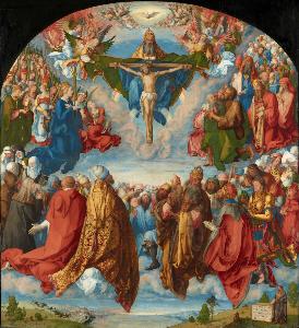 Albrecht Durer - Adoration of the Trinity (Landauer Altar)