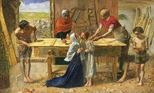 Sir John Everett Millais - Christ in the House of His Parents (`The Carpenter\