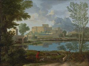 Nicolas Poussin - Landscape with a Calm (Un Tem[p]s calme et serein)
