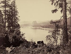 Carleton Watkins - Castle Rock, Columbia River