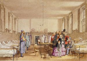 Sir John Tenniel - The visit of Queen Victoria and Prince Albert to Fort Pitt Military Hospital
