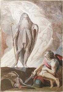 Johann Heinrich Füssli - Teiresias Foretells the Future to Odysseus, 1780-1785
