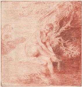 Jean Antoine Watteau - Diana Bathing, c. 1715-1716