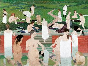 Felix Vallotton - Bathing on a Summer Evening