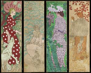 Pierre Bonnard - Panneaux décoratifs - Femmes au jardin