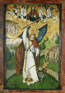 The Younger Zurich Carnation Master [Nelkenmeister] - The Last Judgment (Archangel Michael Judging Souls)