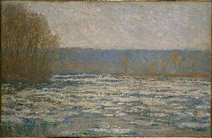 Claude Monet - Ice breaking up on the Seine near Bennecourt