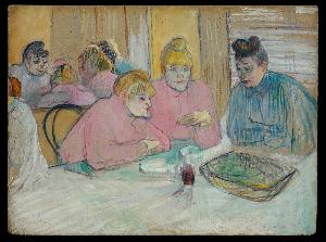 Comte Henri Marie Raymond De Toulouse-Lautrec-Monfa - These Ladies in the Dining Room
