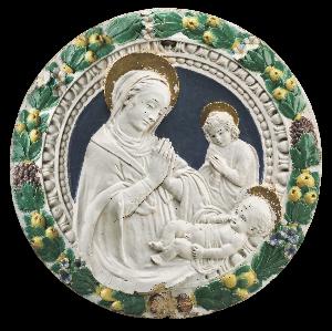 Andrea Della Robbia - Adoration of the Child