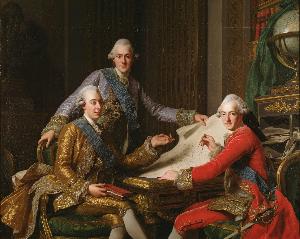 Alexander Roslin - Title in Swedish: Gustav III och hans bröder