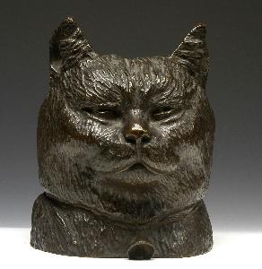 Paul Wayland Bartlett - Head of a Cat