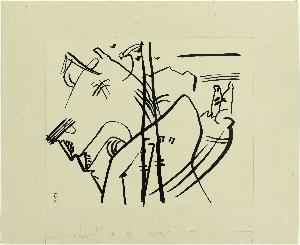 Wassily Wassilyevich Kandinsky - Drawing for Komposition IV