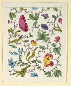 Louis-Albert Dubois - Floral design for printed textile