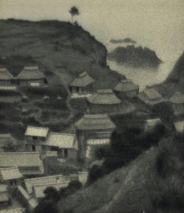 Shiotani Teiko - Birds-eye view of the village