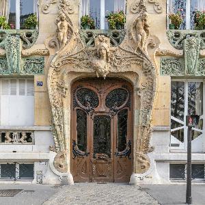 Jules Aimé Lavirotte - The door of the Lavirotte Building at 29 Avenue Rapp in Paris, France
