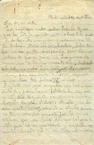 Frida Kahlo - Letter from Frida Kahlo to Alejandro Gómez Arias, October 13, 1925\n\nPage 1 of 7