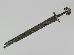 Danish Unknown Goldsmith - Damascened Sword with the Inscription \