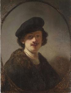 Rembrandt Van Rijn - Self-Portrait with Shaded Eyes