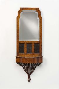 Arthur Heygate Mackmurdo - Wall mirror with glove compartment